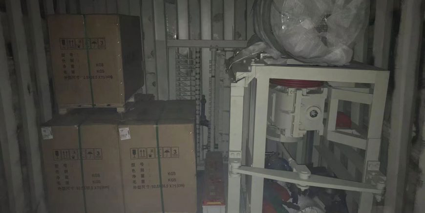 On May 12th,2018,shipping1 set of brick machines to Uzbekistan
