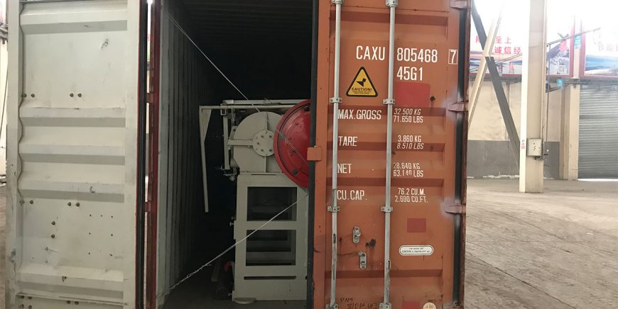 On May 12th,2018,shipping1 set of brick machines to Uzbekistan