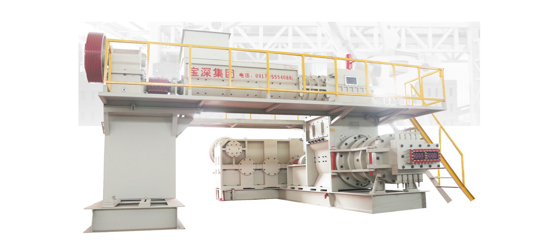 High vacuum extruder clay brick machinery